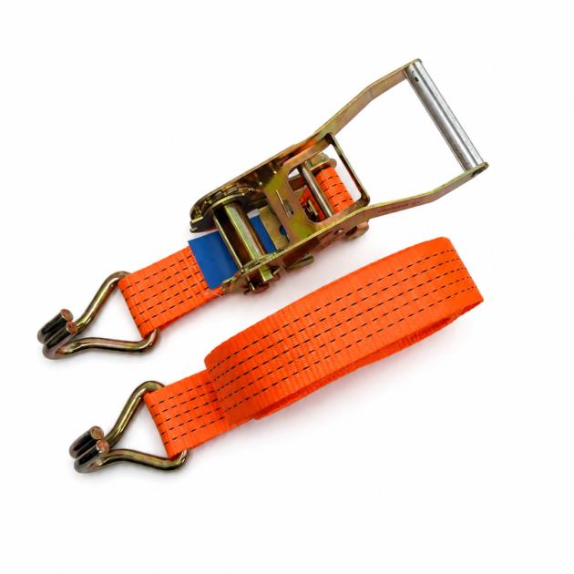 50mm (5000kg)  Heavy-Duty Orange Ratchet Strap