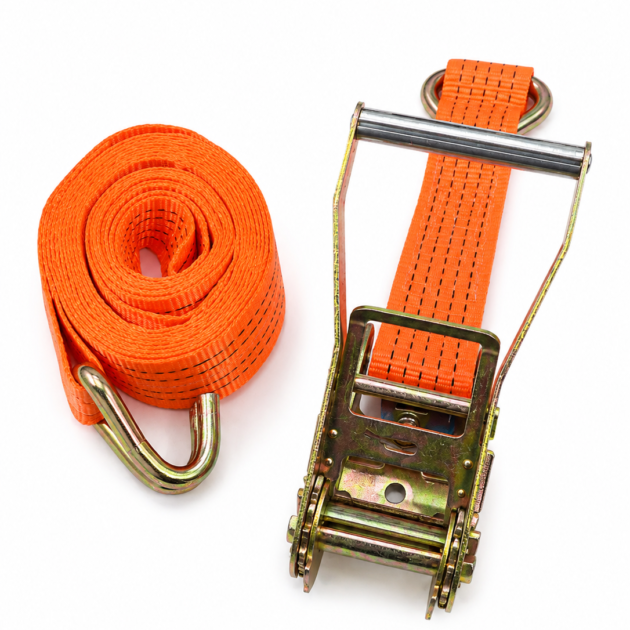 50mm (200kg) Heavy-Duty Orange Ratchet Strap